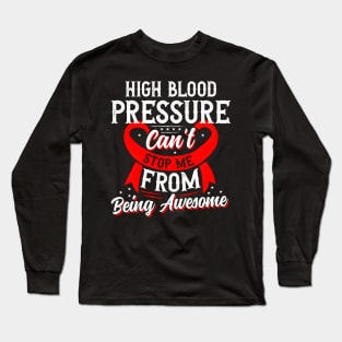 Red Ribbon High Blood Pressure Long Sleeve T-Shirt